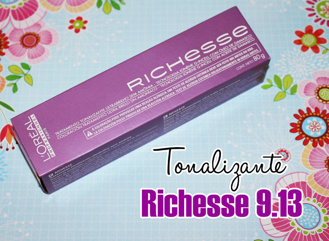 Tonalizante LOréal Diarichesse 9.13 Louro Muito Claro Bege 80g