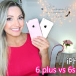 iPhone 6 plus dourado vs IPhone 6s plus rose